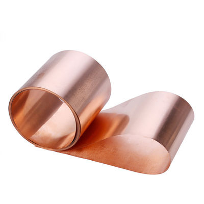 Bandes de cuivre efficacement fabriquées bobine de cuivre 99% 60 cm 1 mm d'épaisseur pour le pliage