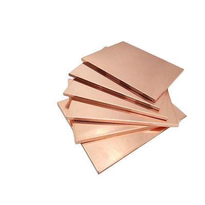 Plaque de cuivre non alliée C1100P avec service de traitement de flexion Une tonne Commande minimale