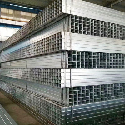 Résistance à la corrosion supérieure 0,12 mm-6 mm épaisseur tuyaux et tubes en acier galvanisé carré à chaud avec certificat ROHS