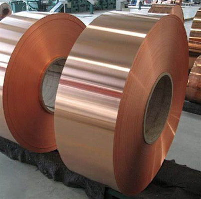 Coil de cuivre de largeur personnalisée pour les applications industrielles Largeur 1 mm-2500 mm ou selon les exigences