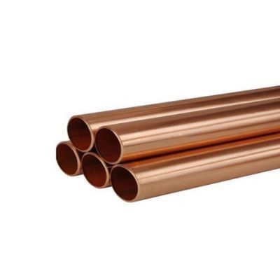 Matériaux premiers Pipe de cuivre de 2 pouces d'épaisseur de paroi de 1 mm à 220 mm et résistance finale ≥ 195 MPa