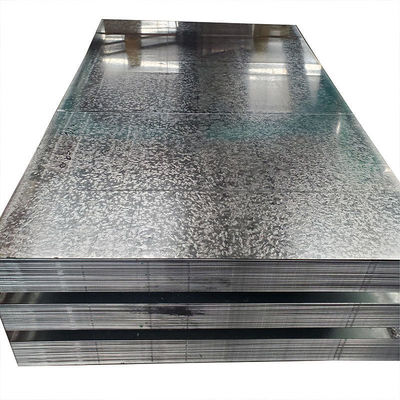 Dx51d Dx52d Dx53d 0,12 mm-6,0 mm épaisseur Gi tôle d'acier galvanisé avec service de traitement de perforation et spangle régulier