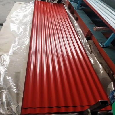 Personnalisation de la tôle d'acier galvanisé ondulé PPGI PPGL avec revêtement Z41-Z60 et tolérance ± 1%