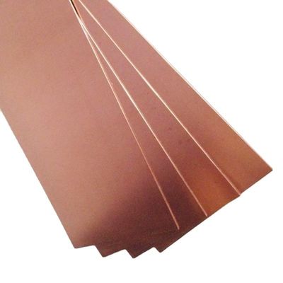 Résistance finale ≥ 195 MPa plaque de cuivre épaisse pour l'industrie de la décoration une tonne exigence minimale