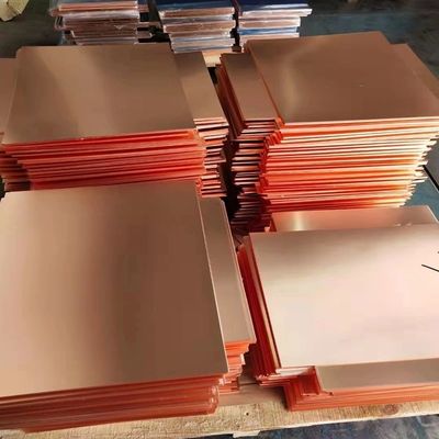 Plaque de cuivre non allié haute résistance 110 avec allongement de 30%