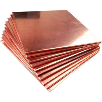 Plaque de cuivre pur de 20 à 2500 mm pour l'industrie de la décoration à partir de cuivre de qualité